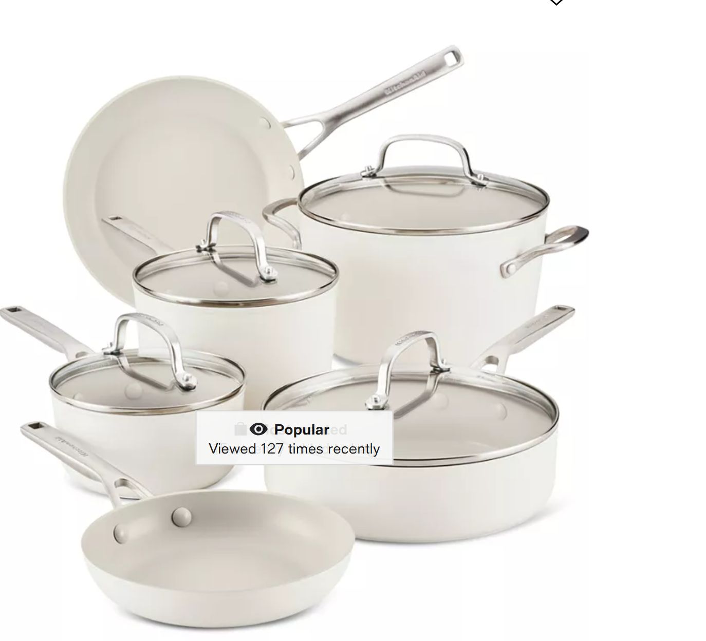 KitchenAid 12-piece Hard Anodized Ceramic Non-Stick Cookware Set