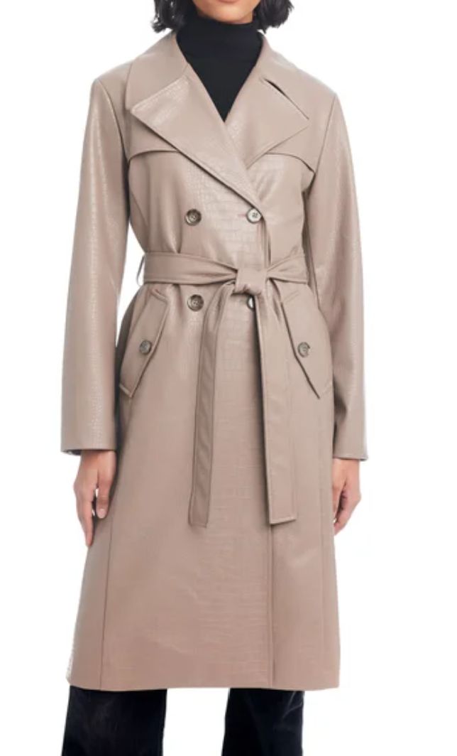 Vince Camuto Ladies&#39; Maxi Faux Leather Jacket