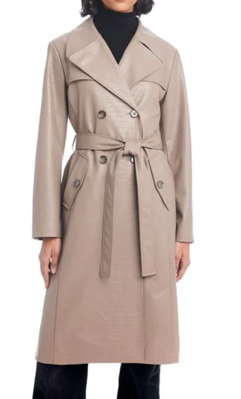 Vince Camuto Ladies&#39; Maxi Faux Leather Jacket