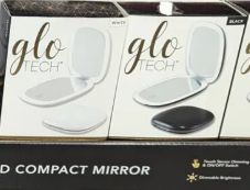 Glo Tech LED Compact Mirror 1X &amp; 10X Magnification