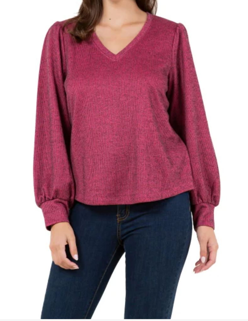 Fever Ladies&#39; Rib Knit Top