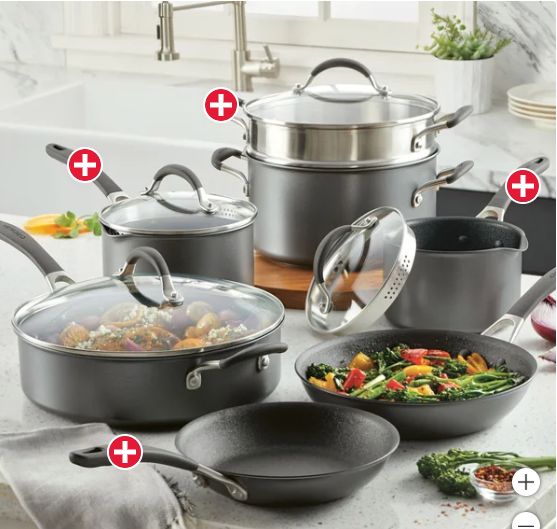 Circulon A1 Series with Scratch Defense 11 piece Non-Stick Cookware Set