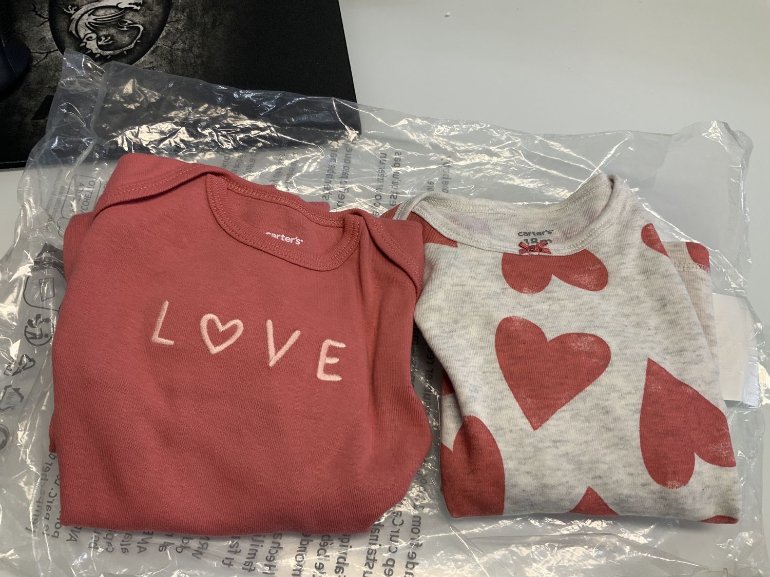 CARTERS pink 18M 2PK RMPR