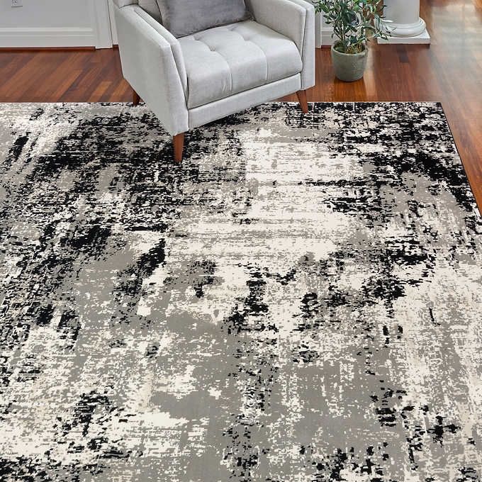 Thomasville Timeless Classic Rug Collection, Otello Black 7&#39;10&quot; x 10&#39; - Retail $309.99