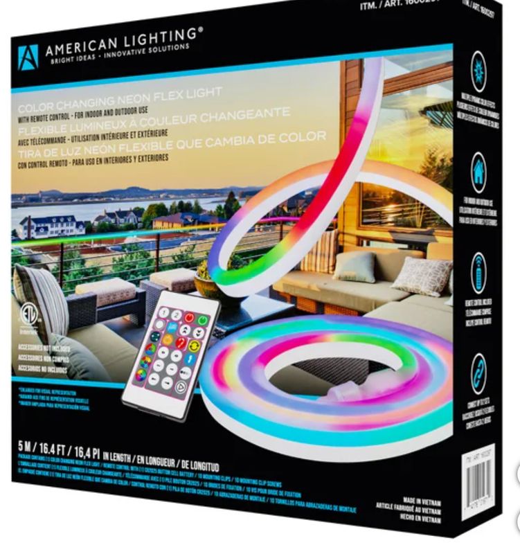 American Lighting Color Changing Neon Flex Light