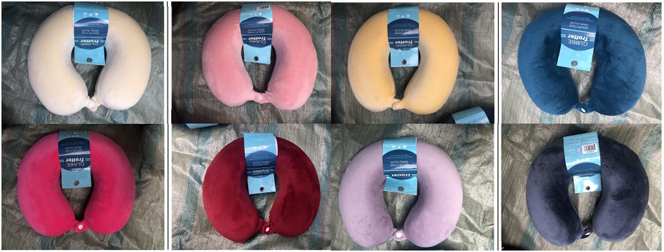 Memory foam neck pillow