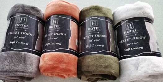 Velvet Throws 10.00