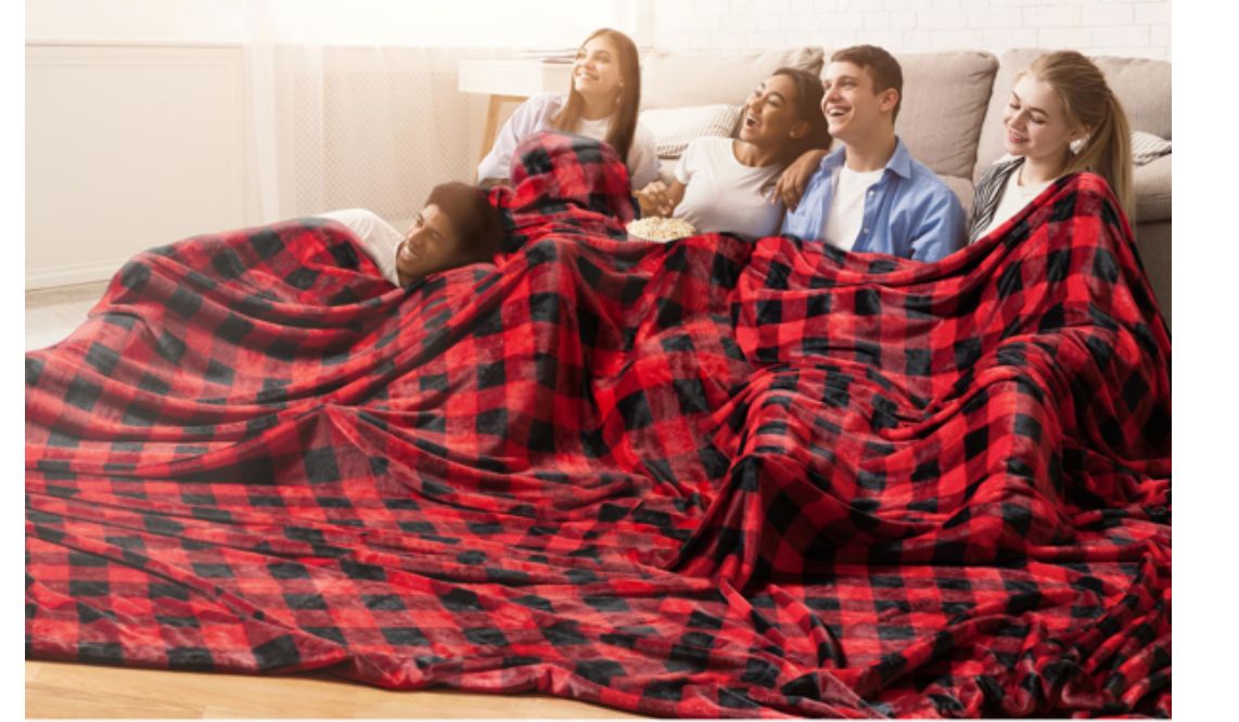 Mega Blanket  11ft x 9ft Plaid