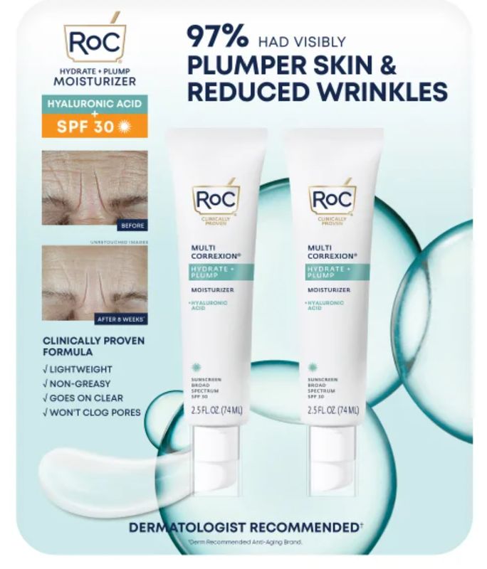 Rodeca Lotion Roc Hydrate & Plump Moisturizer with SPF 30