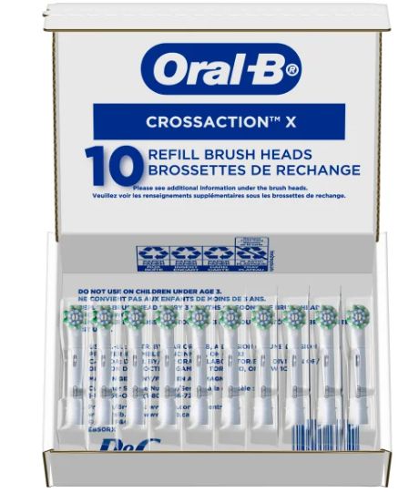 Oral-B Cross Action Replacement Electric Toothbrush Heads, - Retail $59.99