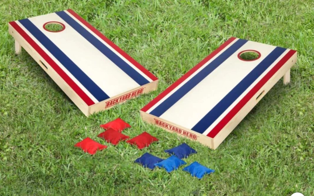 Backyard Hero Official Size Cornhole Set