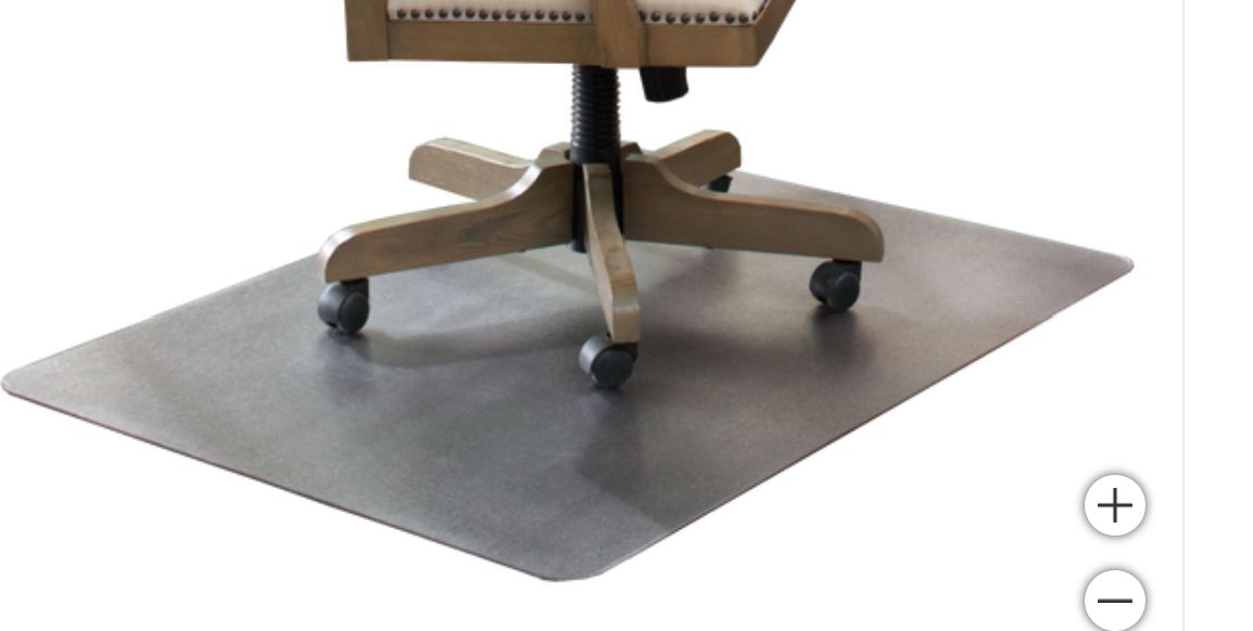 Floor+Mate Chair Mat, Hard Floor and Medium Pile Carpet, No Lip, 36&quot; x 48&quot;, Clear