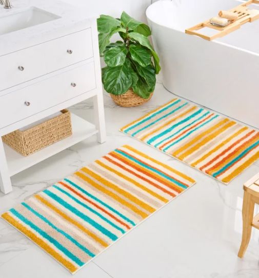 WelHome Printed Bath Rugs - Retail $18.50