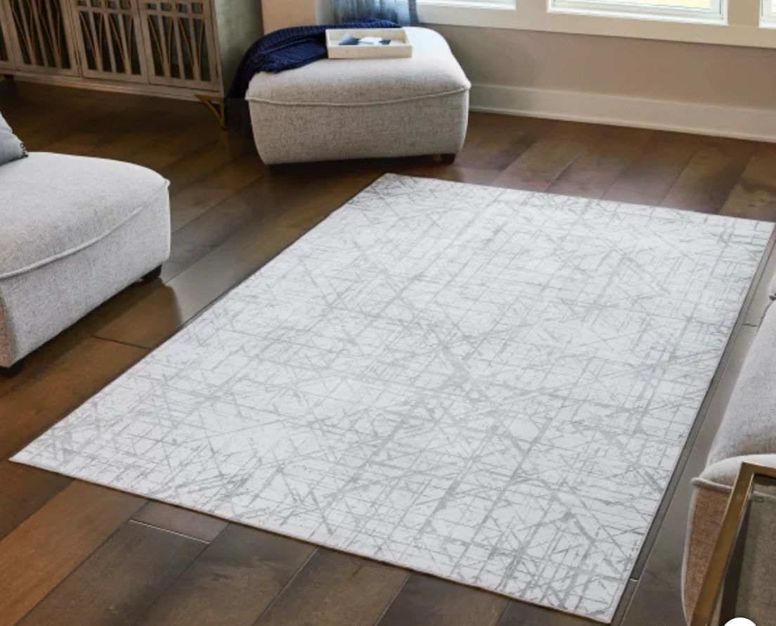 Wyatt &amp; Ash Washable Area Rug, Aria Rug Size: 7 ft. 10 in. x 10 ft. Retail $149.99