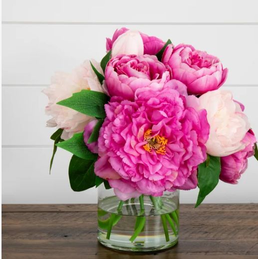 Faux 12” Peony Arrangement