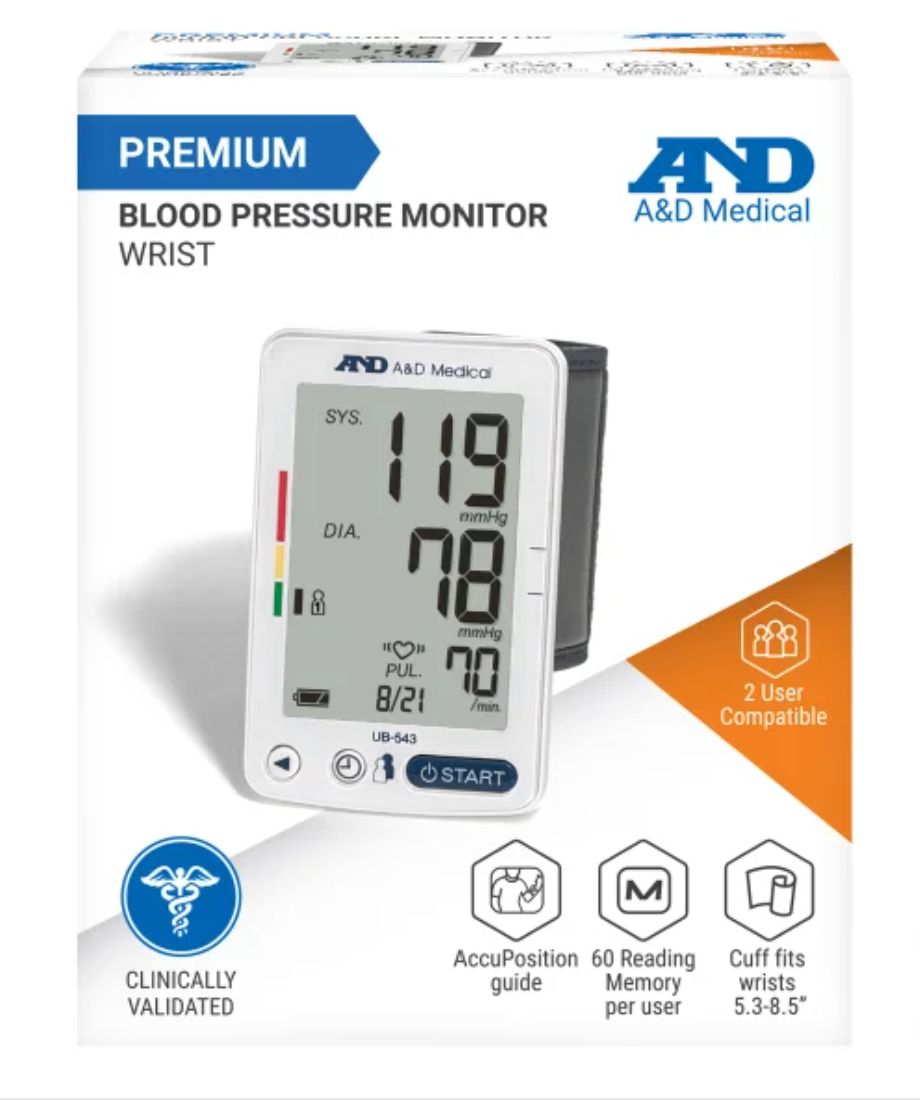 A&amp;D Medical Premium Digital Wrist Blood Pressure Monitor