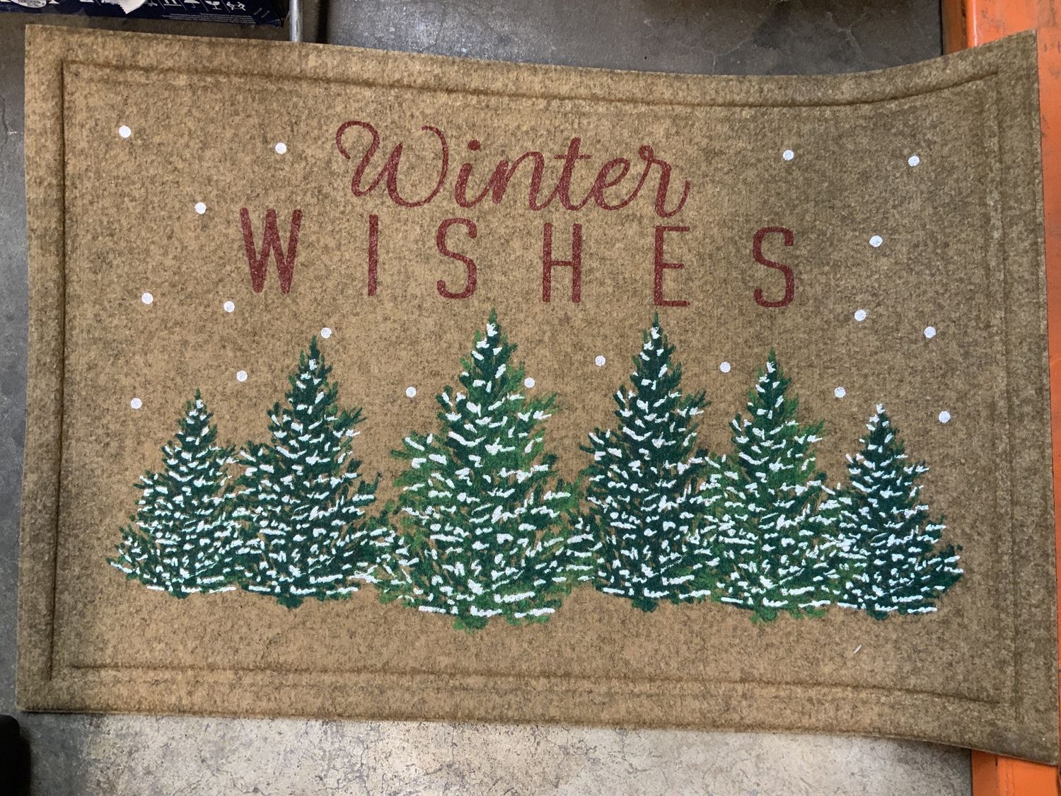 Holiday Welcome Mat