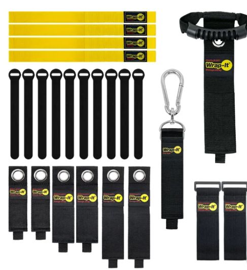 Wrap-It Storage Ultimate Organization Pack, Assorted Straps and Ties - Retail $24.99