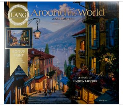 Lang Around the World 2025 Special Edition Full-Size Wall Calendar + Bonus Print