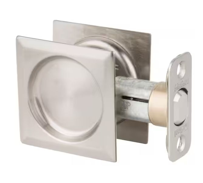 Square Hall/Closet Pocket Door Lock, Retail $21.94