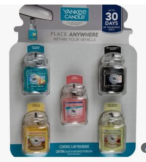 Yankee Car Fresheners 5 ct. Retail-$ 9.99