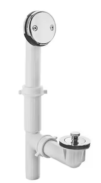 DANCO Twist and Turn Tub Drain Kit with Chrome Trim - Retail $24.34