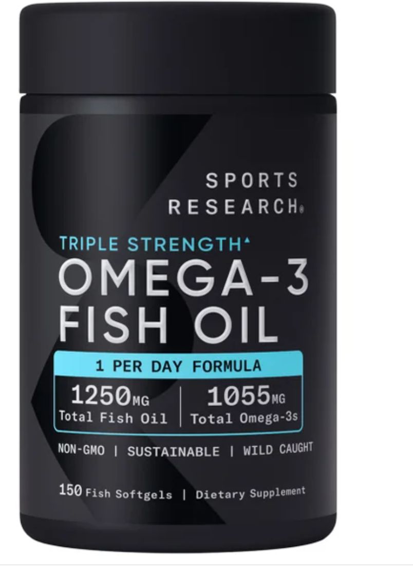 Sports research Omega 3 Fish Oil 150Ct.