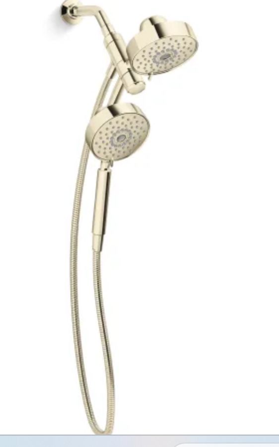 Kohler Prone Shower Head 3-1 Gold Retail 99.99