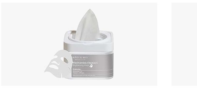 Mary&amp;May Niacinamide Vitamin C Brightening Mask Duo 30 Sheets