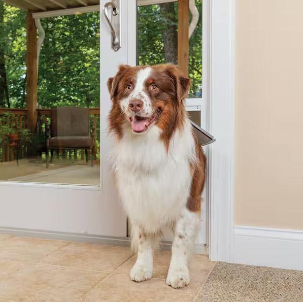 PetSafe 10-1/4 in. x 16-3/8 in. Large White Freedom Patio Panel (76 in. to 81 in.) Pet Door - Retail $179.95