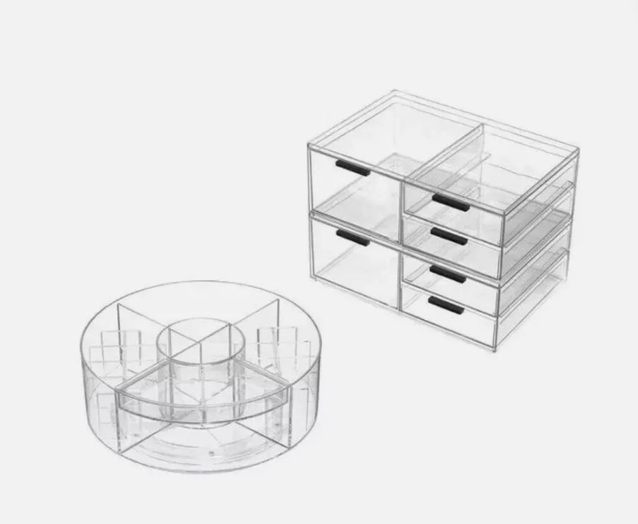 IDesign Cosmetic Organizer 3 Pc Set