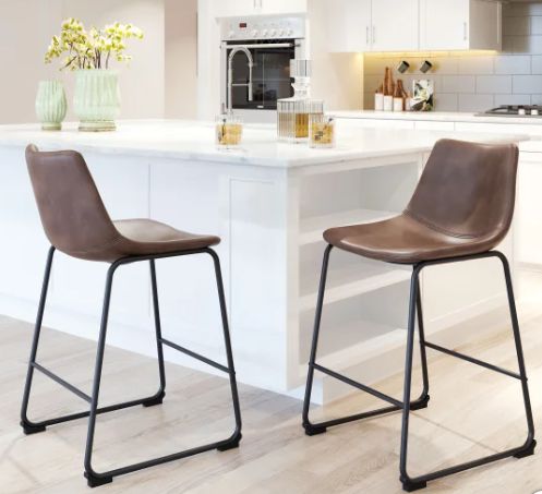 Kai 24” Barstool, 2-pack - Retail $199.99