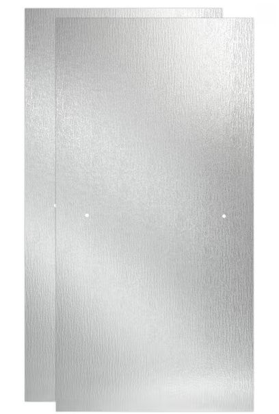 Delta 29-3/4 in. x 67-3/4 in. x 1/4 in. (6 mm) Frameless Sliding Shower Door Glass Panels in Rain (For 50-60 in. Doors) - Retail $219.00