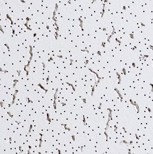 USG Ceilings 2 ft. x 4 ft. Fifth Avenue White Square Edge Lay-In Ceiling Tile, Case of 8 (64 sq. ft.) - Retail $50.65