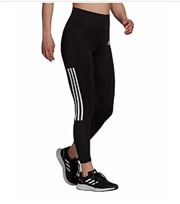 Adidas Ladies&#39; 3-Stripe Tight with Mesh Black Size Women&#39;s Large, Retail $17.99