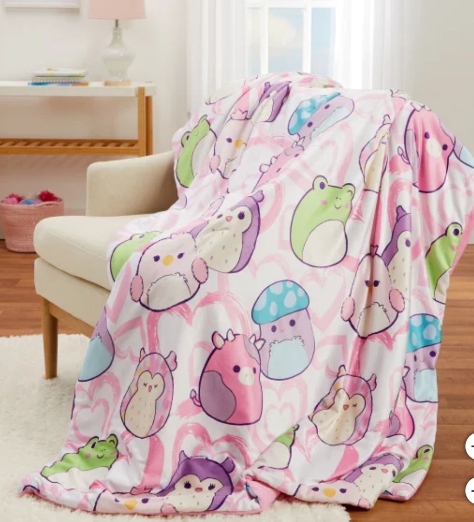 Squishmallow Kids Throw-Retail-$ 9.97