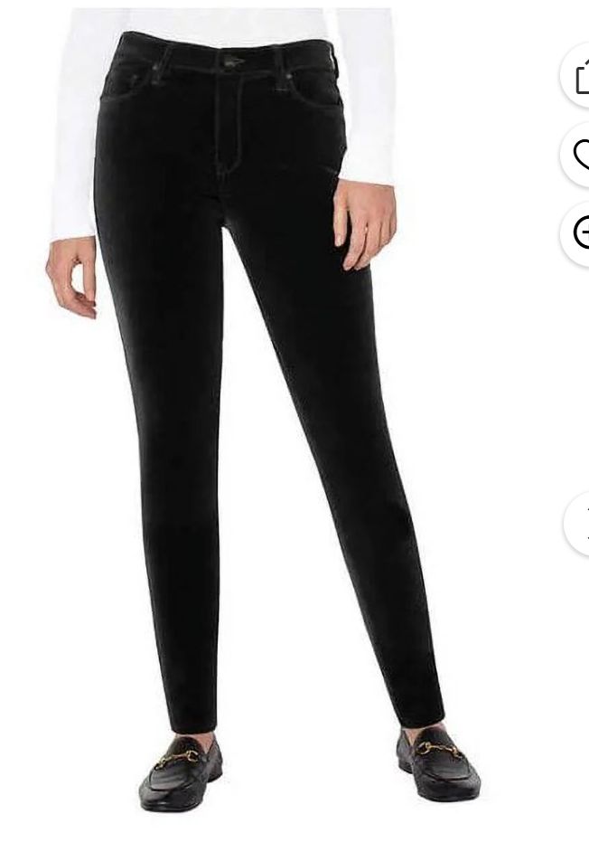 Well Worn Ladies Velvet Pant Black Retail 25.00