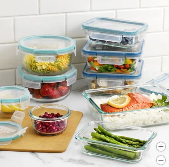 Snapware Pyrex 18-piece Glass Storage Set  Retail-35.99