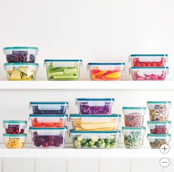 Snapware 38-piece Plastic Food Storage Set - Retail $27.99