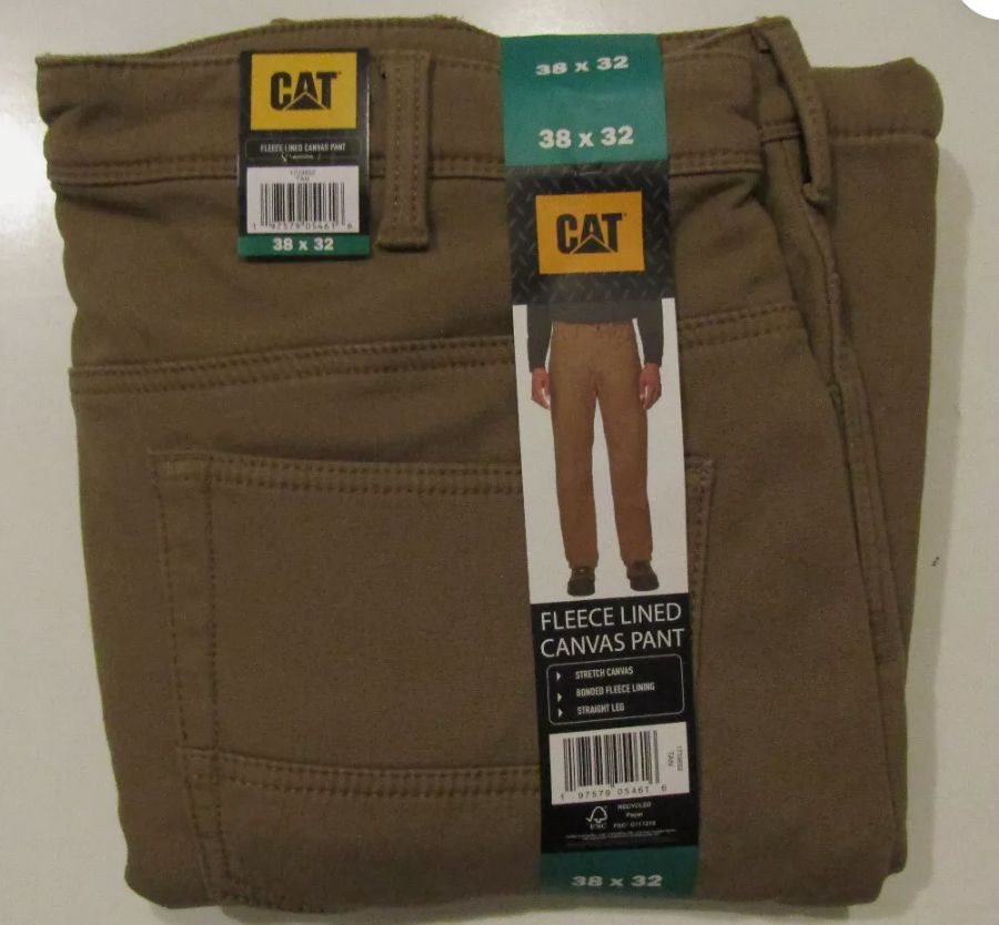CAT Canvas Fleece Pant  Retail-39.99