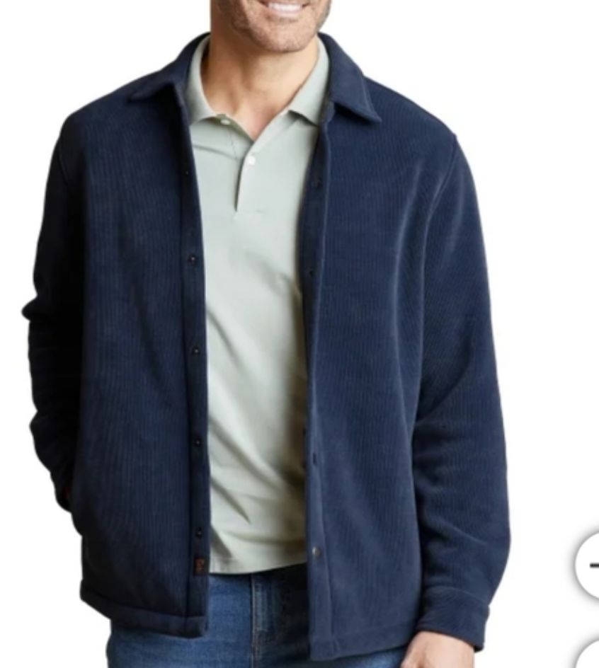 Copper Oak Men&#39;s Button Down Shirt Jacket  Retail-39.99