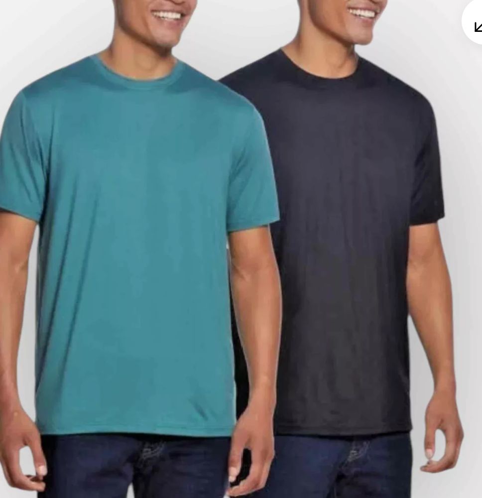 Weatherproof Men&#39;s Crew Neck T-Shirts 2 Pk.  Retail-