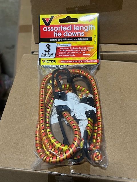 Bell Victor Assorted length Tie Downs - 3 Pack