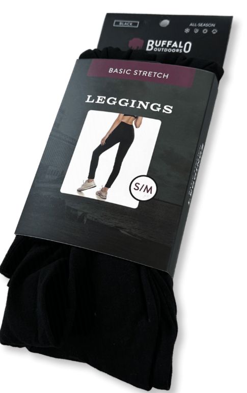 WOMEN’S BASIC STRETCH LEGGINGS - Retail $9.99, Size: S/M