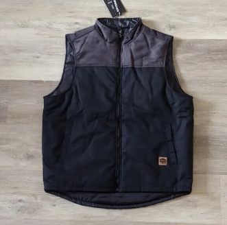 Buffalo Outdoors Workwear Men&#39;s Reversible Vest Jacket Black - Retail $59.99, Size: Medium