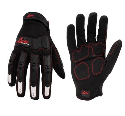 Locke Supply LS-IMP-05-012 Impact Utility Adjustable Glove, Black, Size: XL