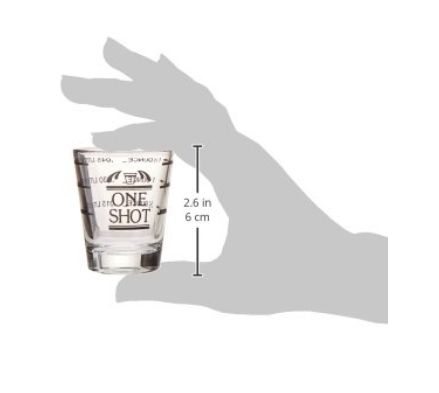 Bullseye: Measured Shot Glass - Retail $7.97