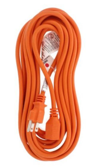 Bright-Way R2625 25 Medium Duty Indoor/Outdoor Extension Cord Orange - Retail $19.24
