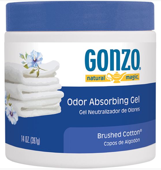 Gonzo Odor Absorbing Gel - Odor Eliminator for Car RV Closet Bathroom Pet Area Attic &amp; More - Captures and Absorbs Smoke Mold and Other Odors - 14 Oun - Retail $4.99