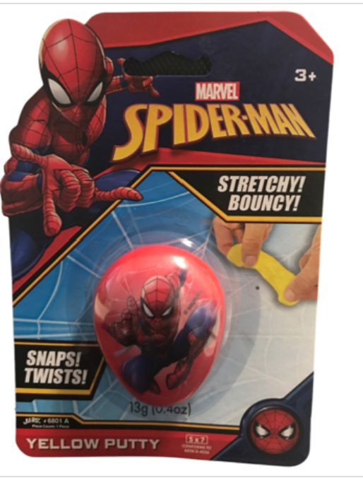 Ja-Ru Marvel Putty Collectible Child Novelty Toy-Retail-$ 9.65